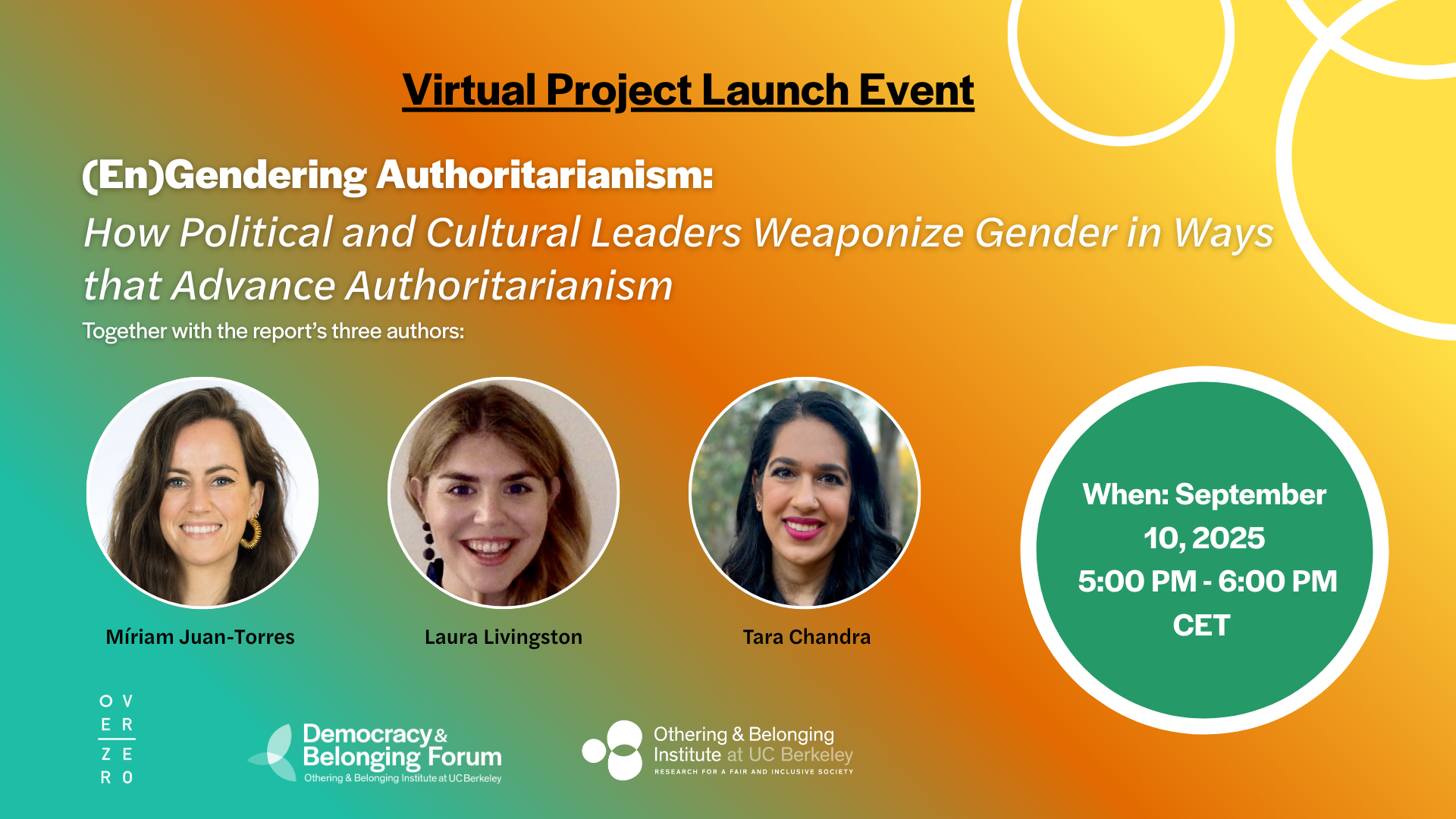 Public Event: (En)Gendering Authoritarianism: How Political and Cultural Leaders Weaponize Gender in Ways that Advance Authoritarianism