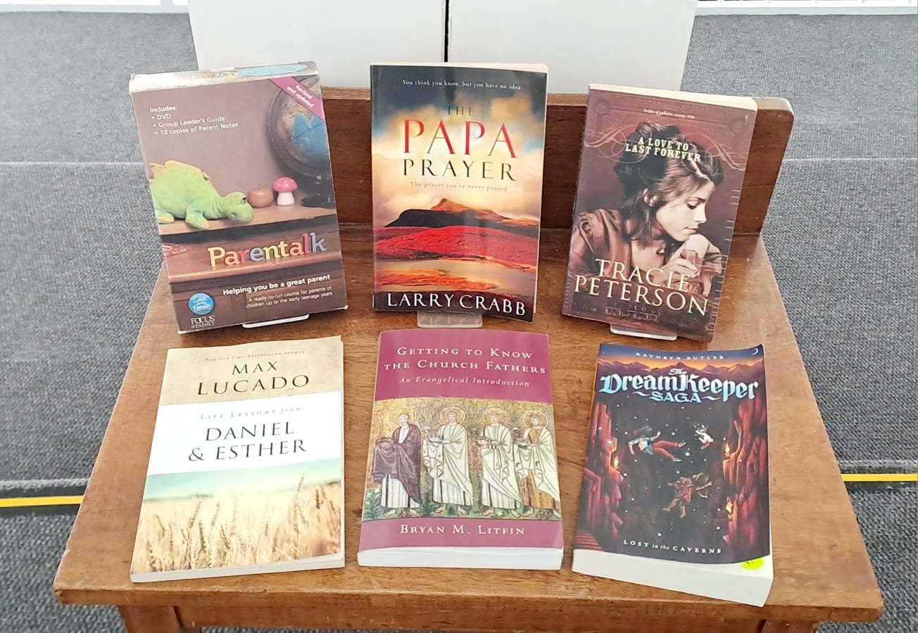 ARE YOU READING CHRISTIAN BOOKS? (hint - we have a library)