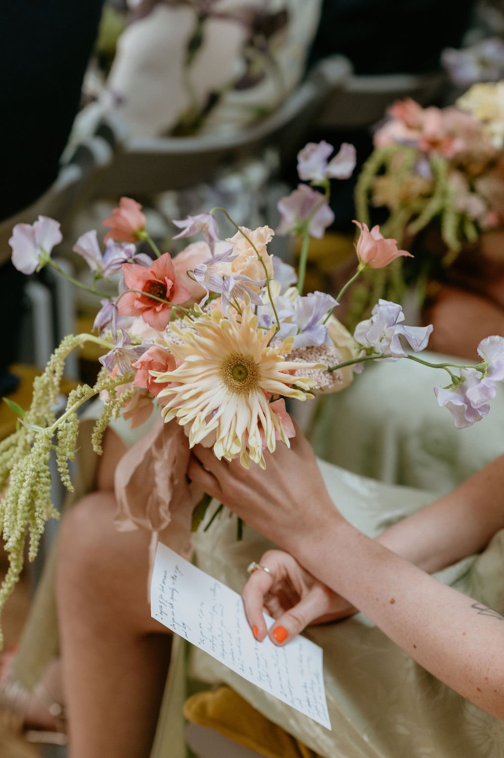 summer wedding. bridal bouquet. modern bride. contemporary wedding. peony. dahlia. pastel wedding. colourful wedding. luxury wedding floral design. Scottish wedding. Glasgow. Edinburgh. wild flower workshop.