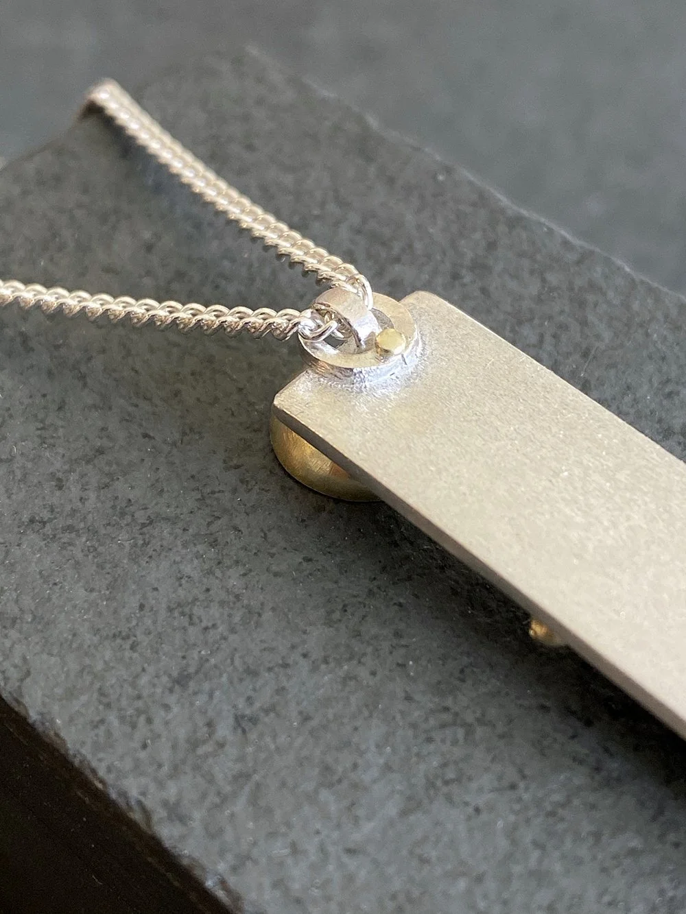 The back of the pendant is also beautifully finished