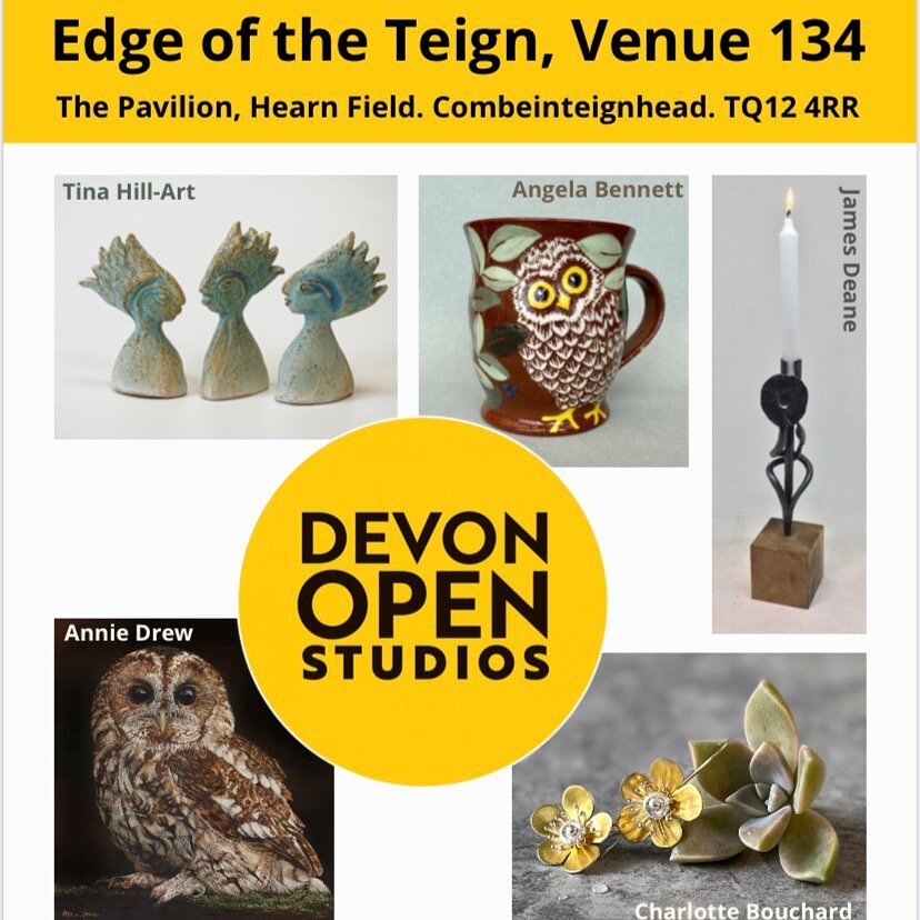 With just a few days to go until Devon Open Studios begins, I have been busy packing up my workshop and jewellery to move to our venue to set up. You&rsquo;ll be able to find me at  Venue 134 - The Pavilion, Hearn Field, Combeinteignhead, TQ12 4RR.
D