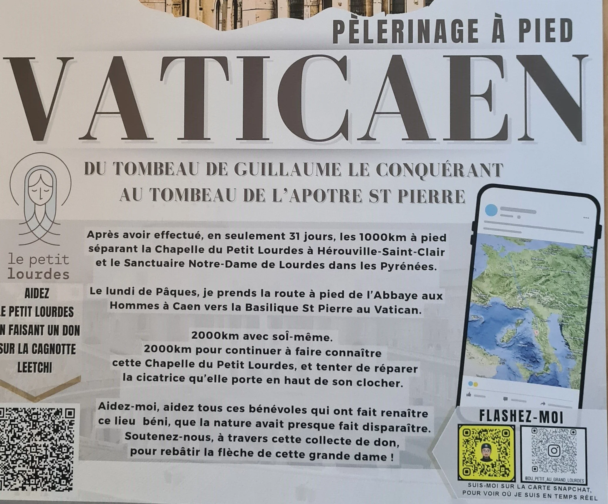 VATICAEN - MORGAN repart au profit du petit Lourdes