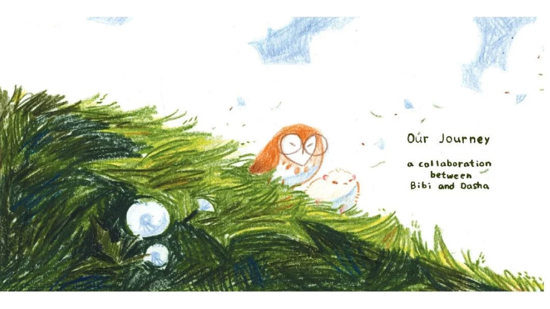 I want to start sharing more of the projects I did recently, but it is hard to find energy to post anything. 
So, I want to show off this beautiful concertina book we did together with Bibi!
It is one of my favourite things I&rsquo;ve worked on from 