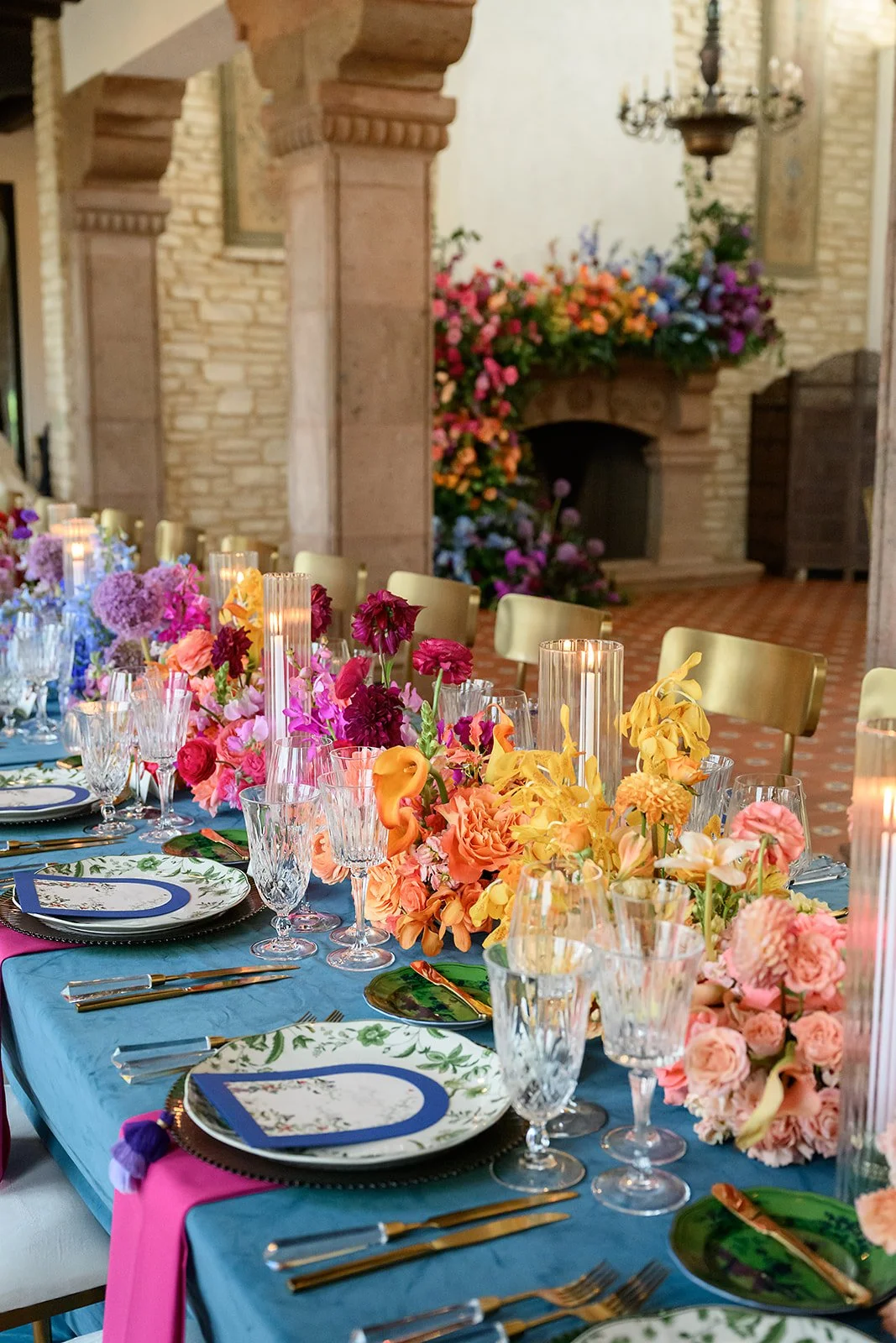 Austin wedding florist tablescape 