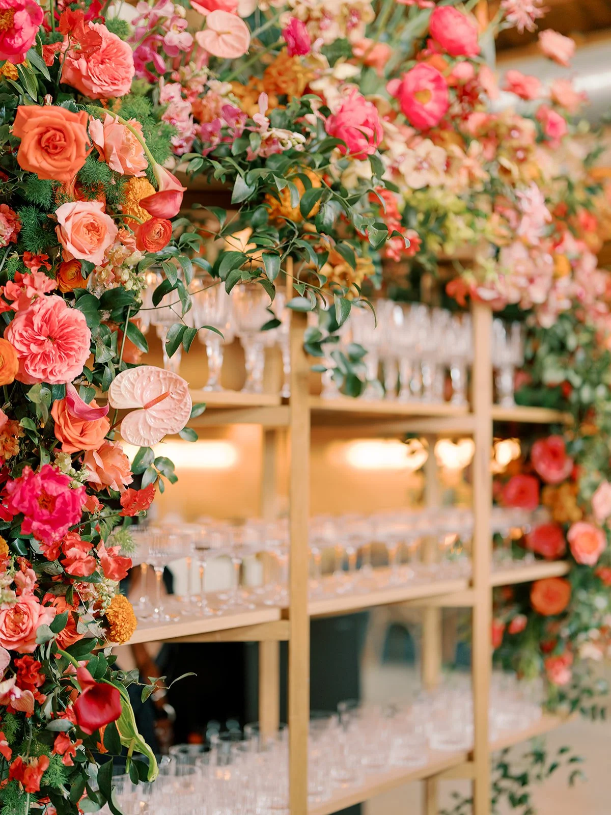  Bar floral installation in Austin 