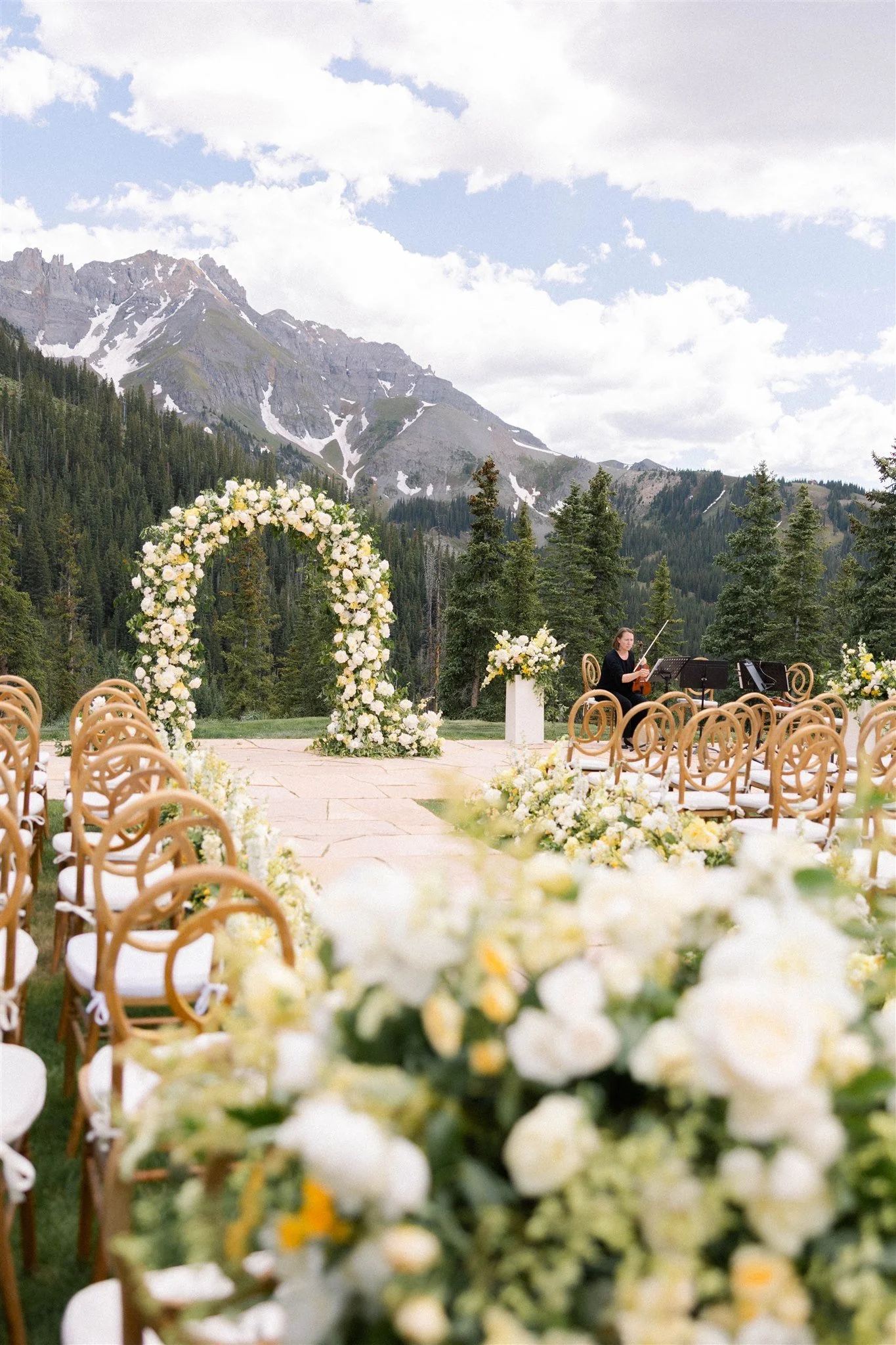  Ceremony set up for a beautiful wedding in Telluride 