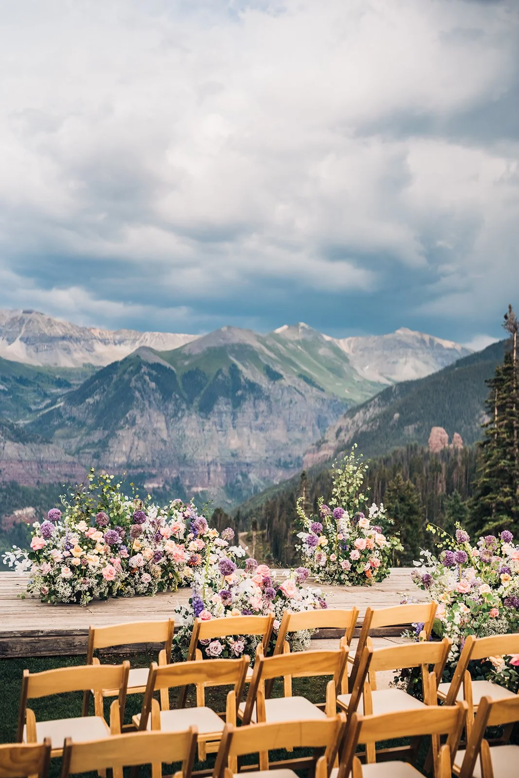  San Sophia Overlook wedding ceremony flowers 