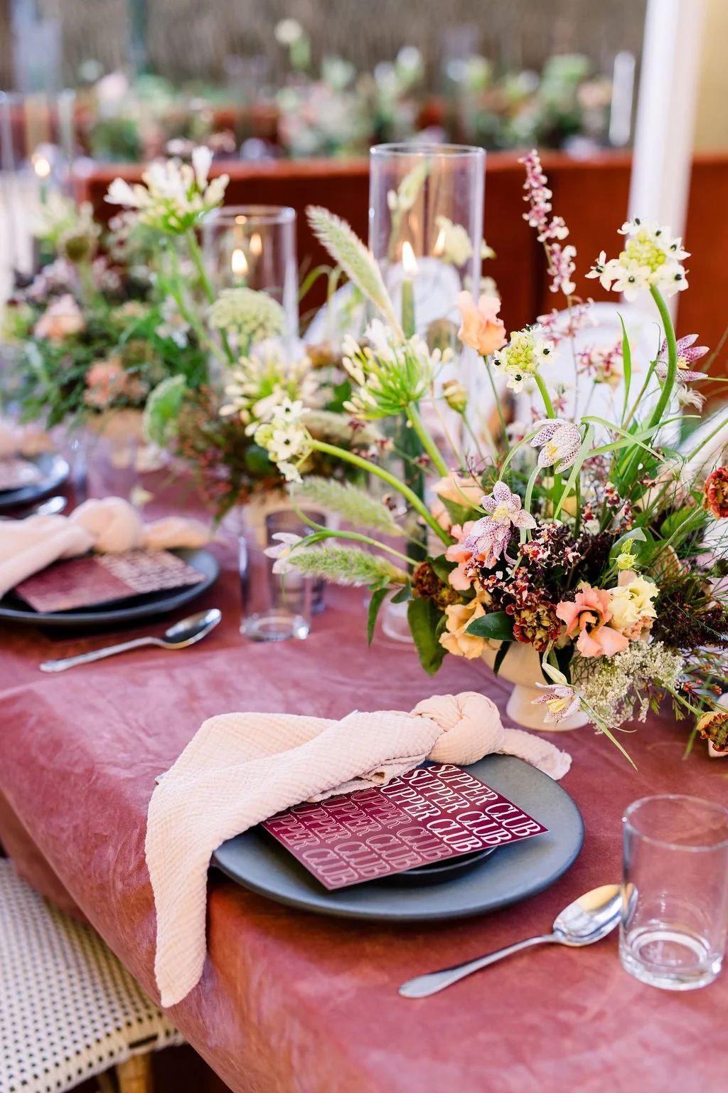 Centerpiece flowers for an Austin event. 