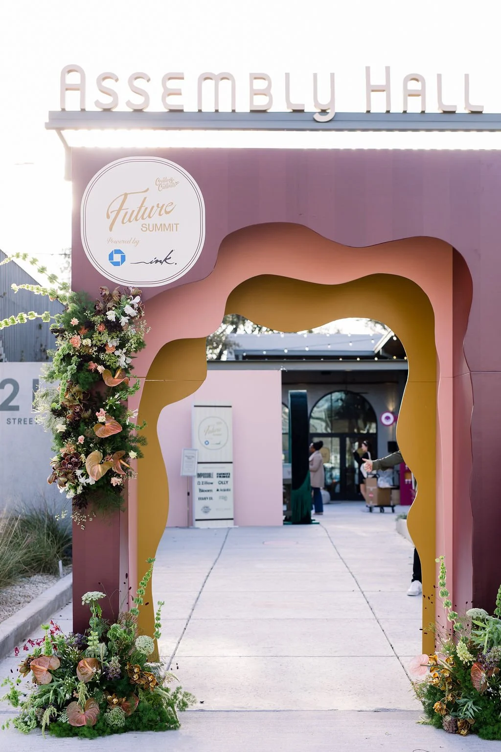  Floral entry installation for SXSW. 