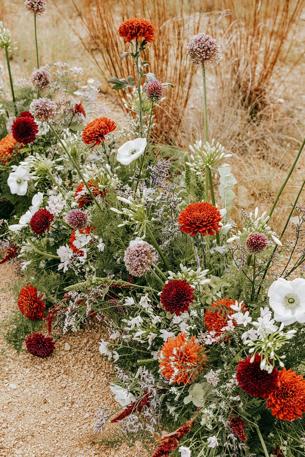  Autumn inspired hues were the base for these grounded aisle designs. 