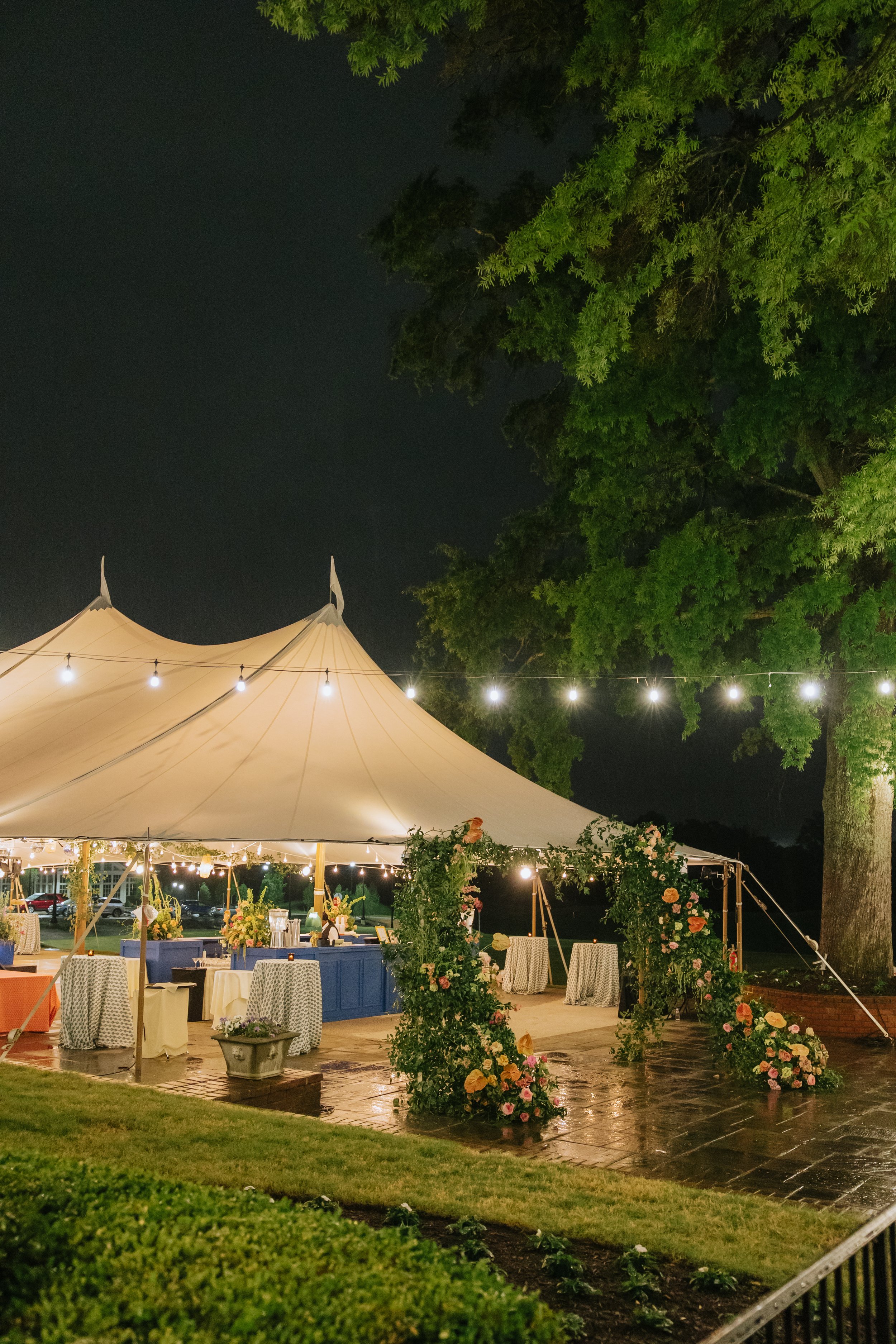 Sailcloth Tent Florals