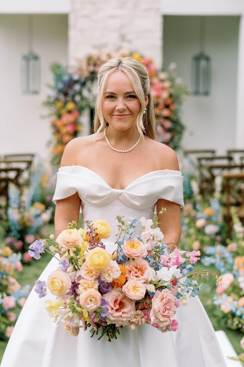 Pastel wedding boquuet