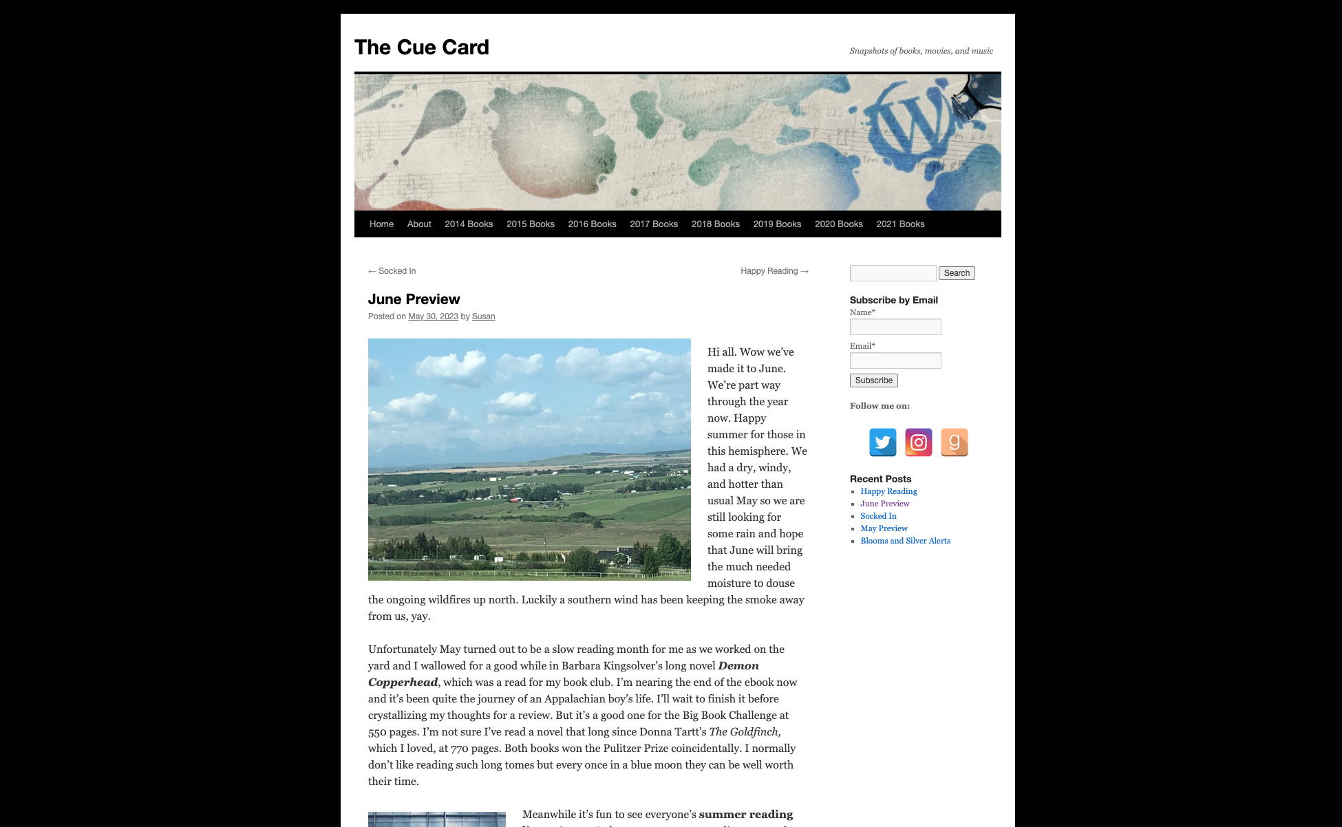 The Cue Card, a book blog, included HEDGE in their June preview!