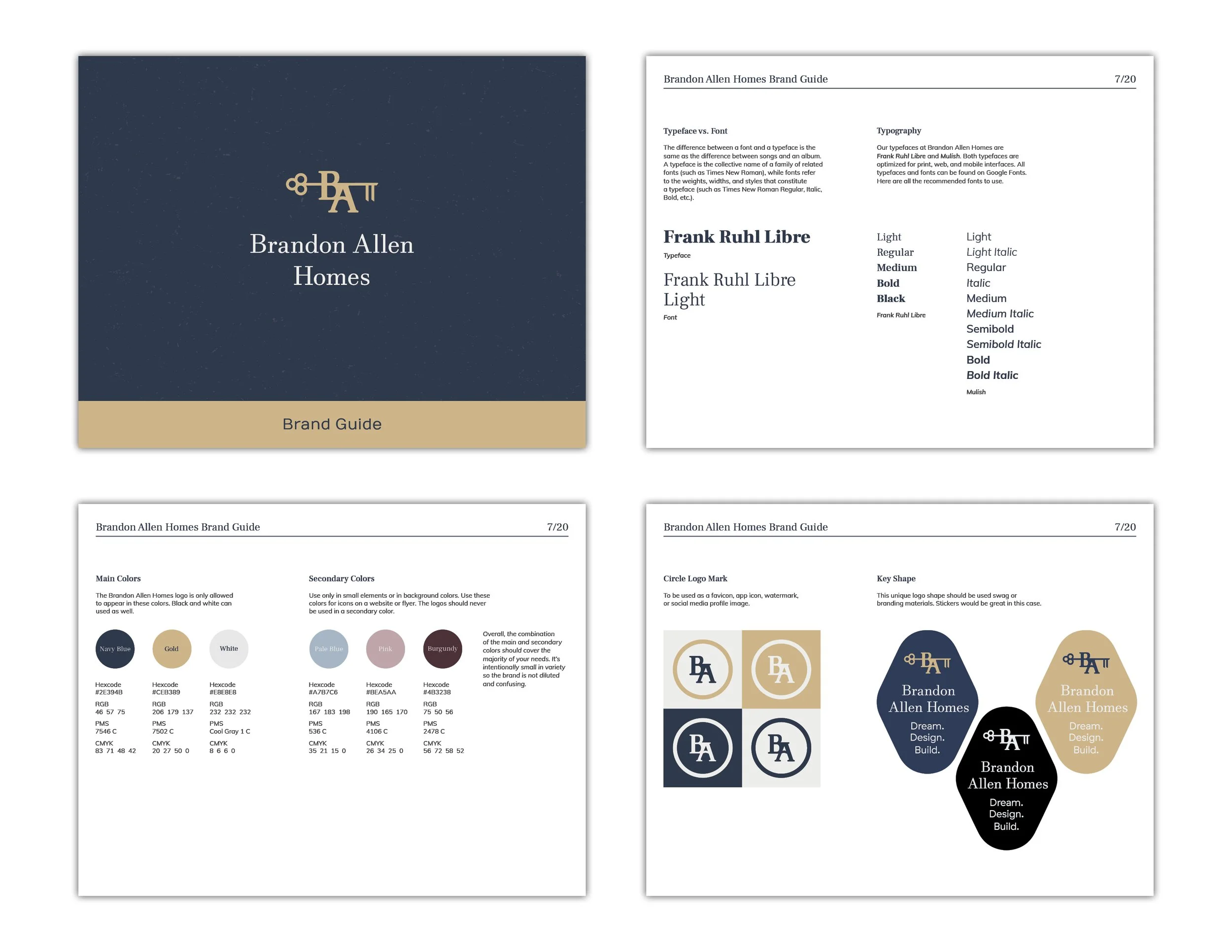 BA Homes example brand guide