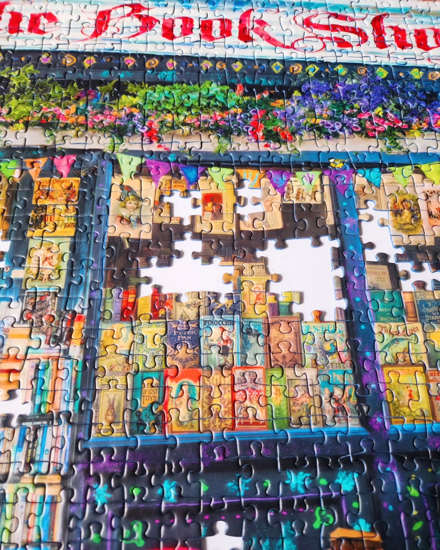 The Bookshop 📖🌷📚

This was a thrift score! I think this puzzle costed around $3.50-$5, but it's always a risk if puzzles aren't complete. One thrift store that I went to had puzzle boxed opening up all over the place and pieces falling out&mdash;n