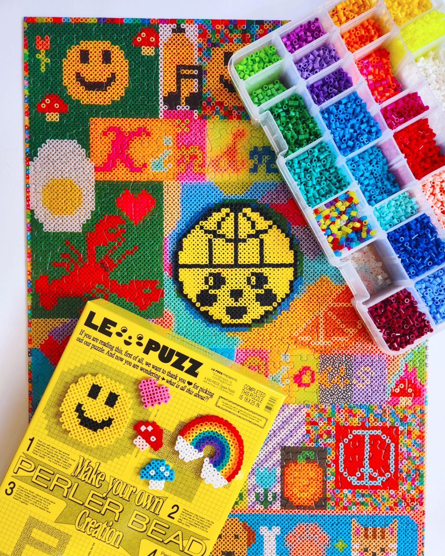 𝕂𝕚𝕟𝕕𝕟𝕖𝕤𝕤 𝕚𝕤 ℂ𝕠𝕟𝕥𝕒𝕘𝕚𝕠𝕦𝕤 💖😃

I absolutely adore this puzzle by @lepuzzpuzzles!! I grew up making tons of perler beads, and I was just obsessed. I still make some every once in a while, such as holiday ornaments. I was even inspired