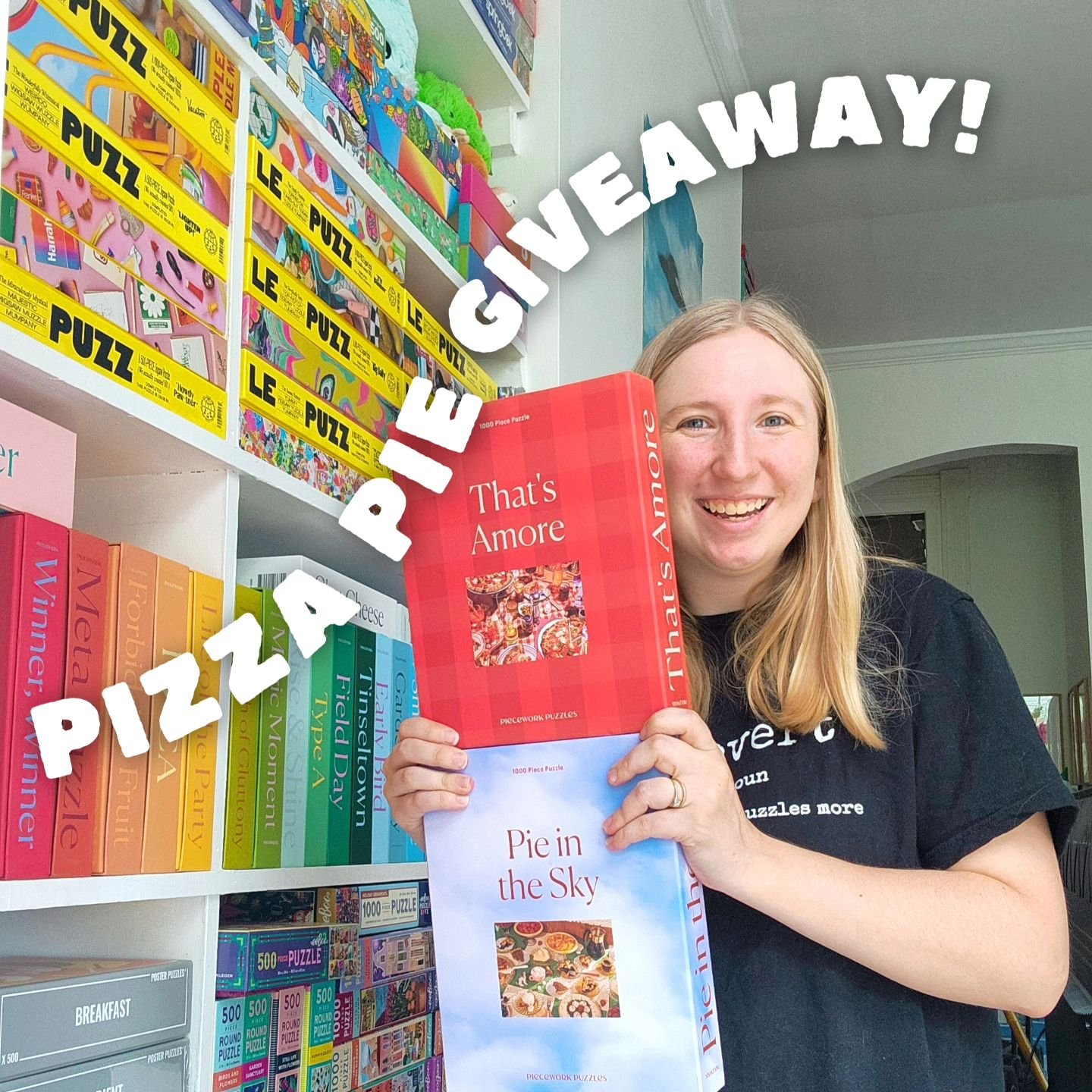 It's time for a PIZZA PIE giveaway!! 🥧🍕

In celebration of achieving over 1700 followers, it's time for a giveaway! 

The winner will receive 2 Piecework puzzles: Pie in the Sky and That's Amore!

If you haven't tried a Piecework or don't have thes