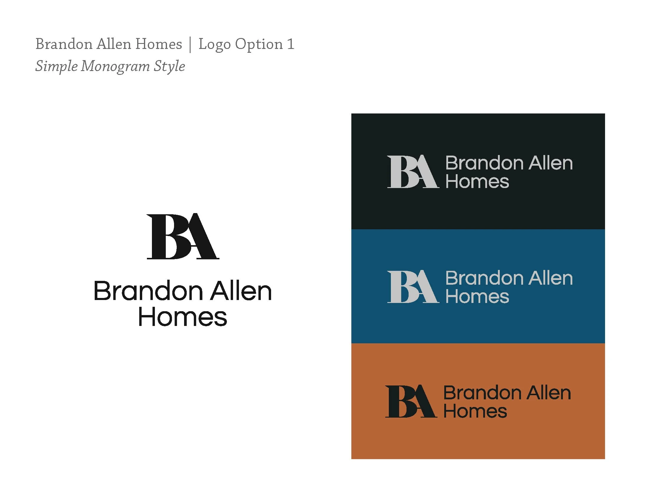 simple monogram logo style