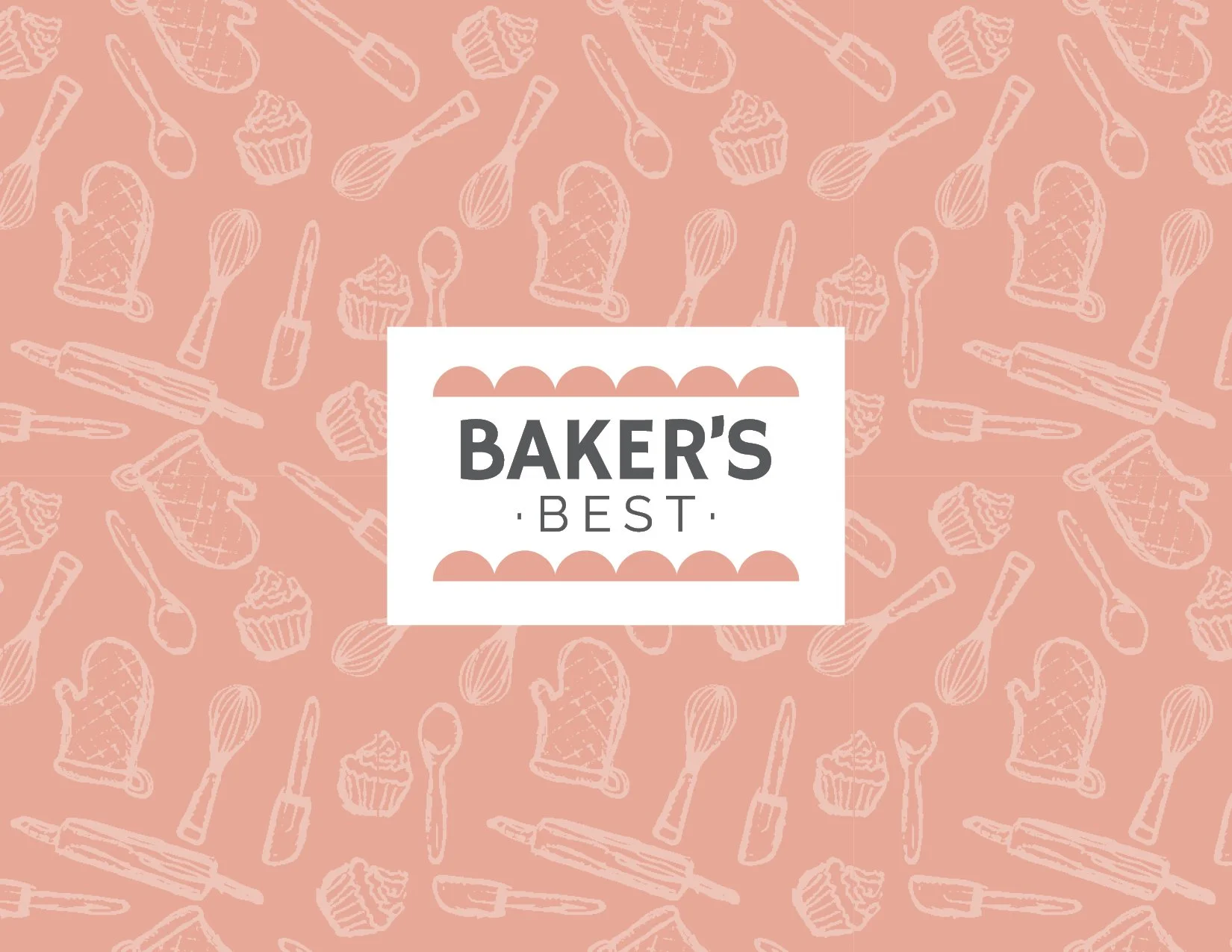 Baker's Best logo and pattern
