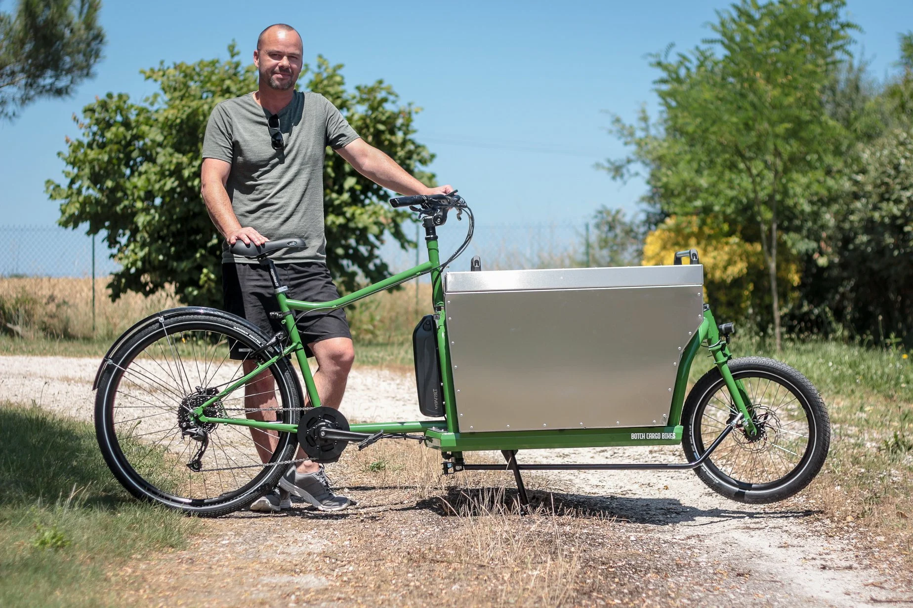 Emmanuel, un électricien en vélo cargo