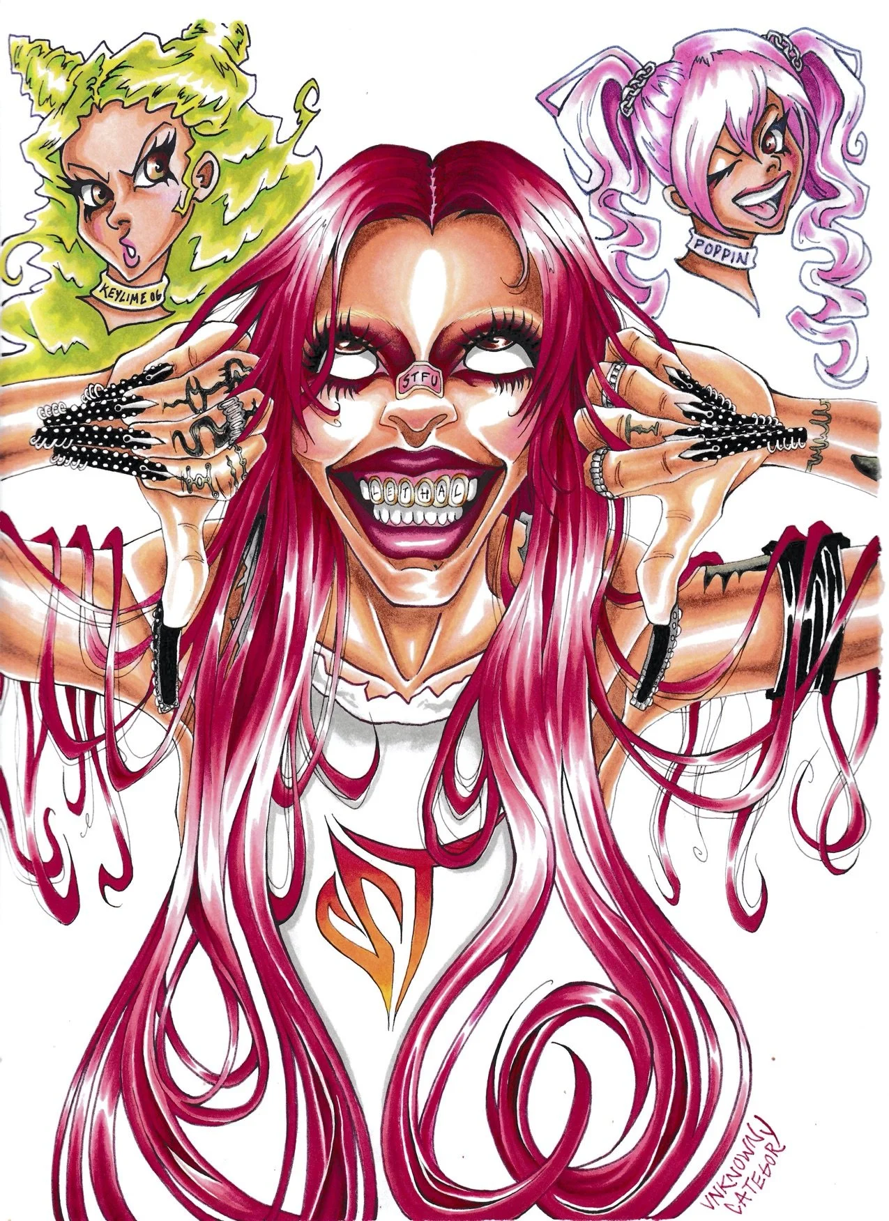 RICO NASTY: SUGAR TRAP EDITION (MUSICIAN)~ ALC BASED MARKERS X MICRON PENS~ 10/11/25
