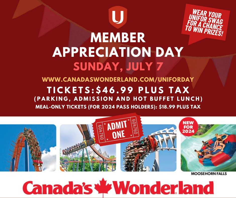 Unifor Member Appreciation Day- July 7, 2024