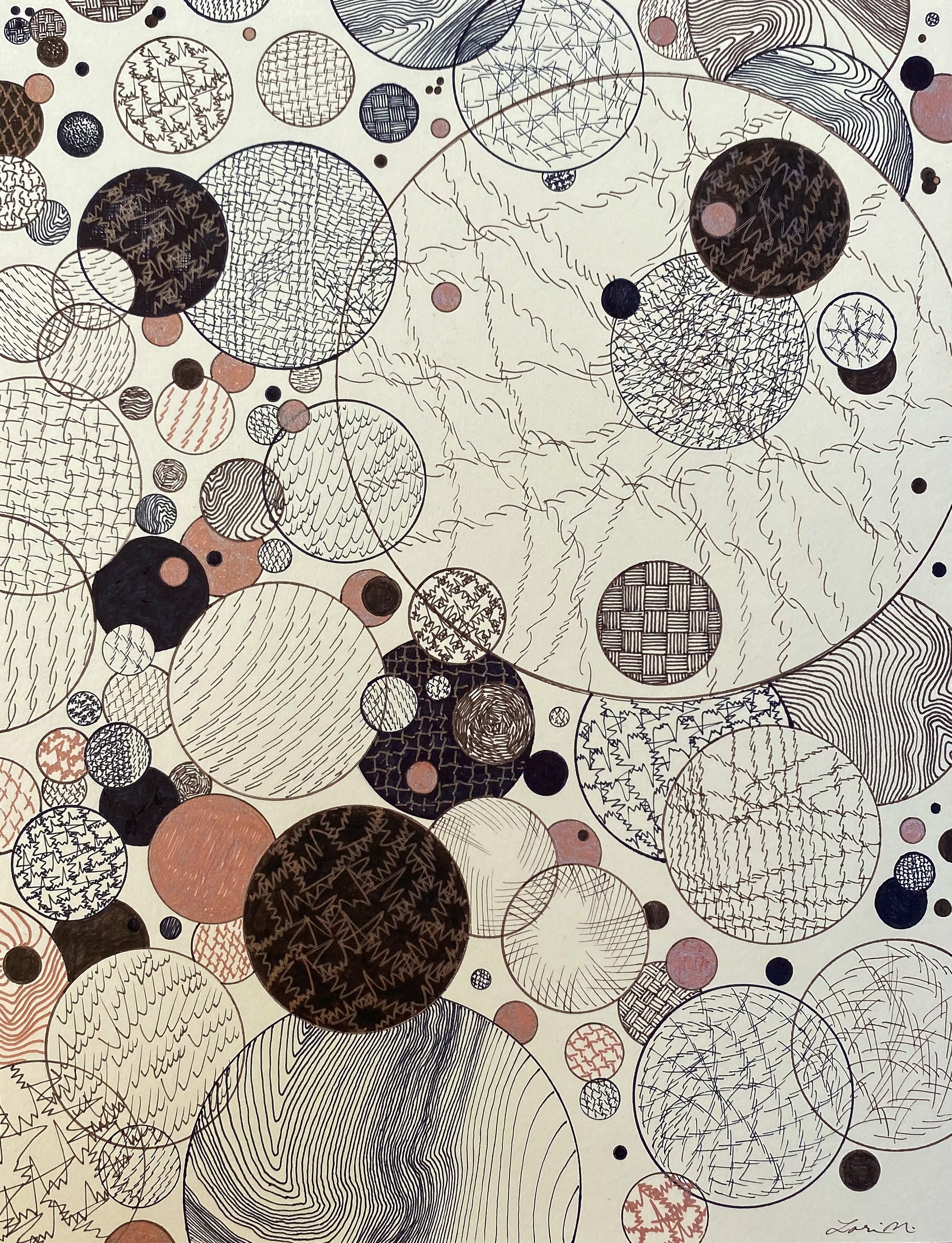 Limitless (metallic ink & marker on archival paper), 2012; 11” x 8.5” 