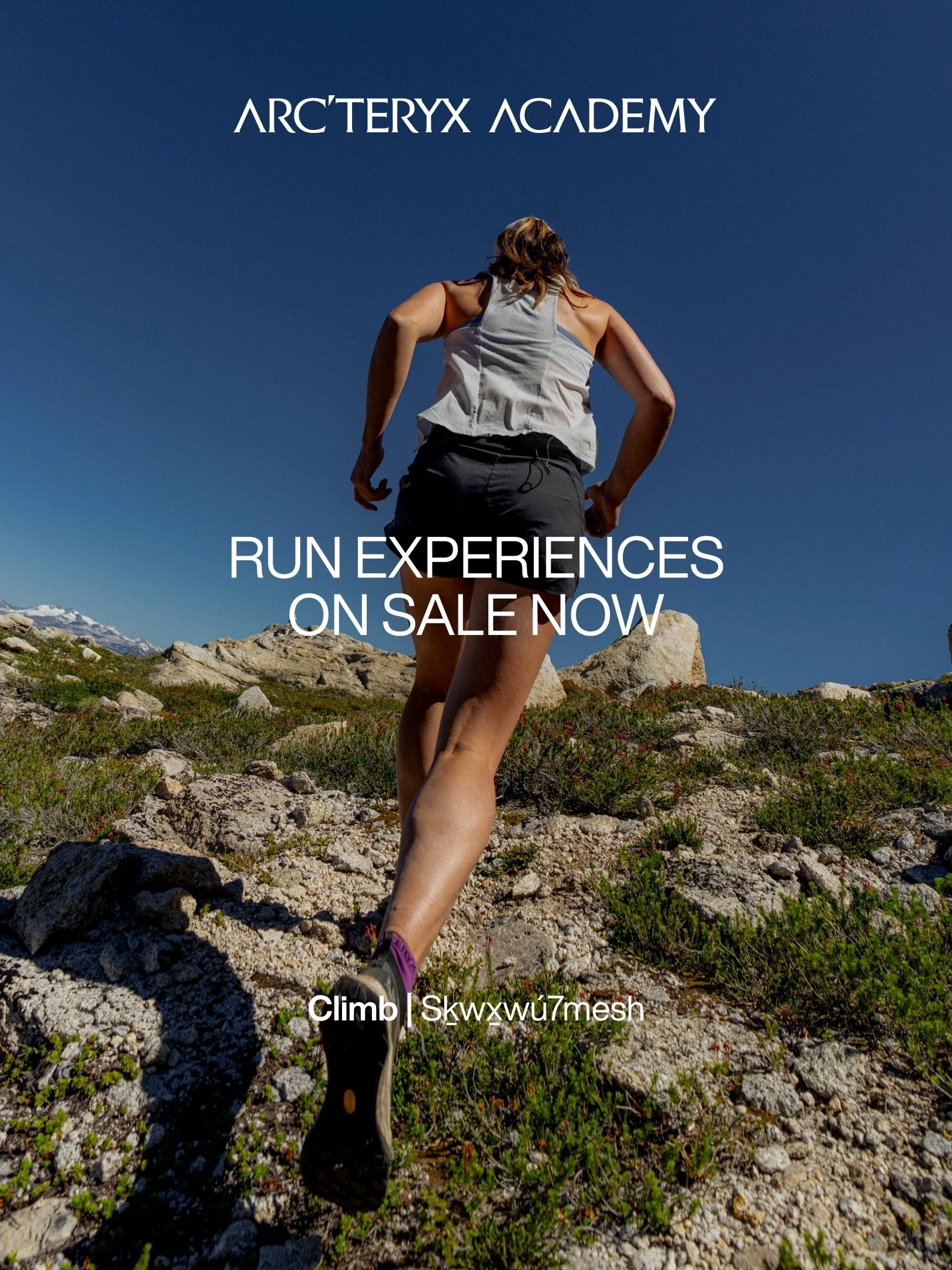 Arc&rsquo;teryx Run Clinics and Experiences are live!!🎉

See you on the trails at the Arc&rsquo;teryx Climb Academy where dirt, community, and big mountain energy collide. Registration opens TODAY!! Space is limited, don&rsquo;t wait!! (Link in Bio)