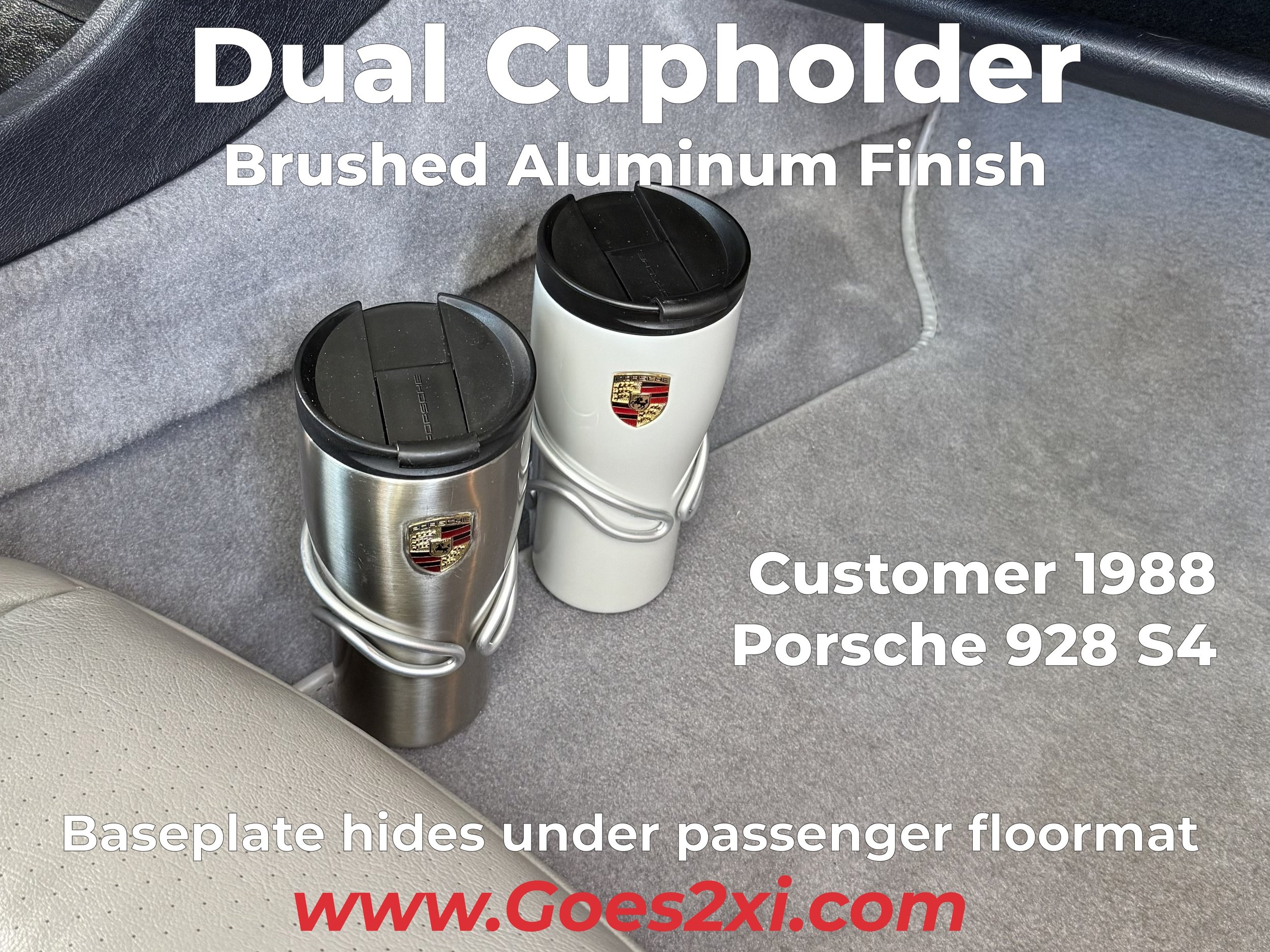 Brushed Aluminum model in customer 1988 Porsche 928 S4