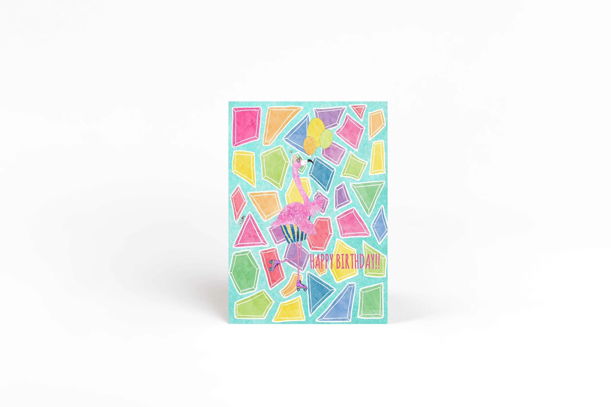 flamingo greeting/flamingo print