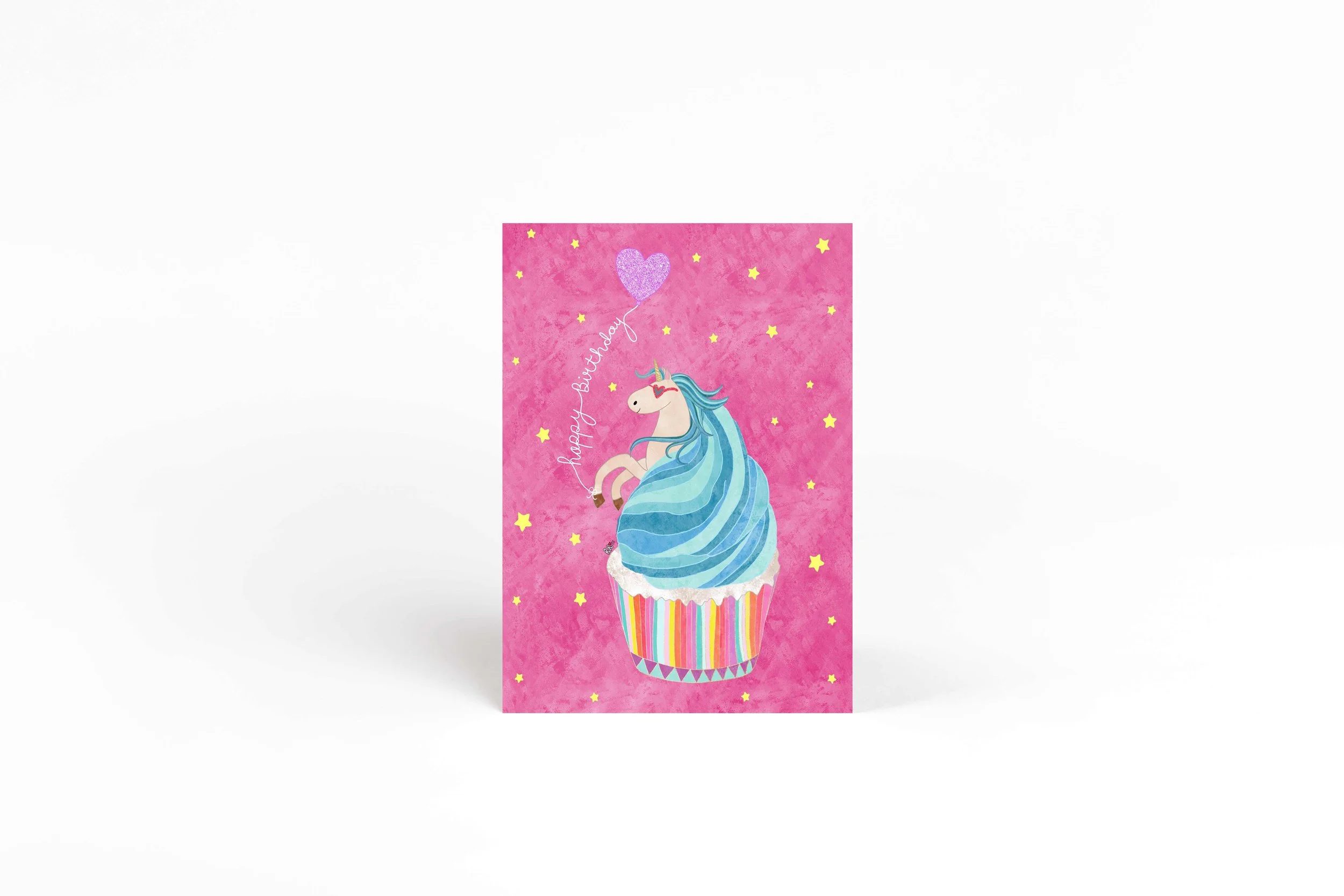 birthday unicorn card/unicorn greeting