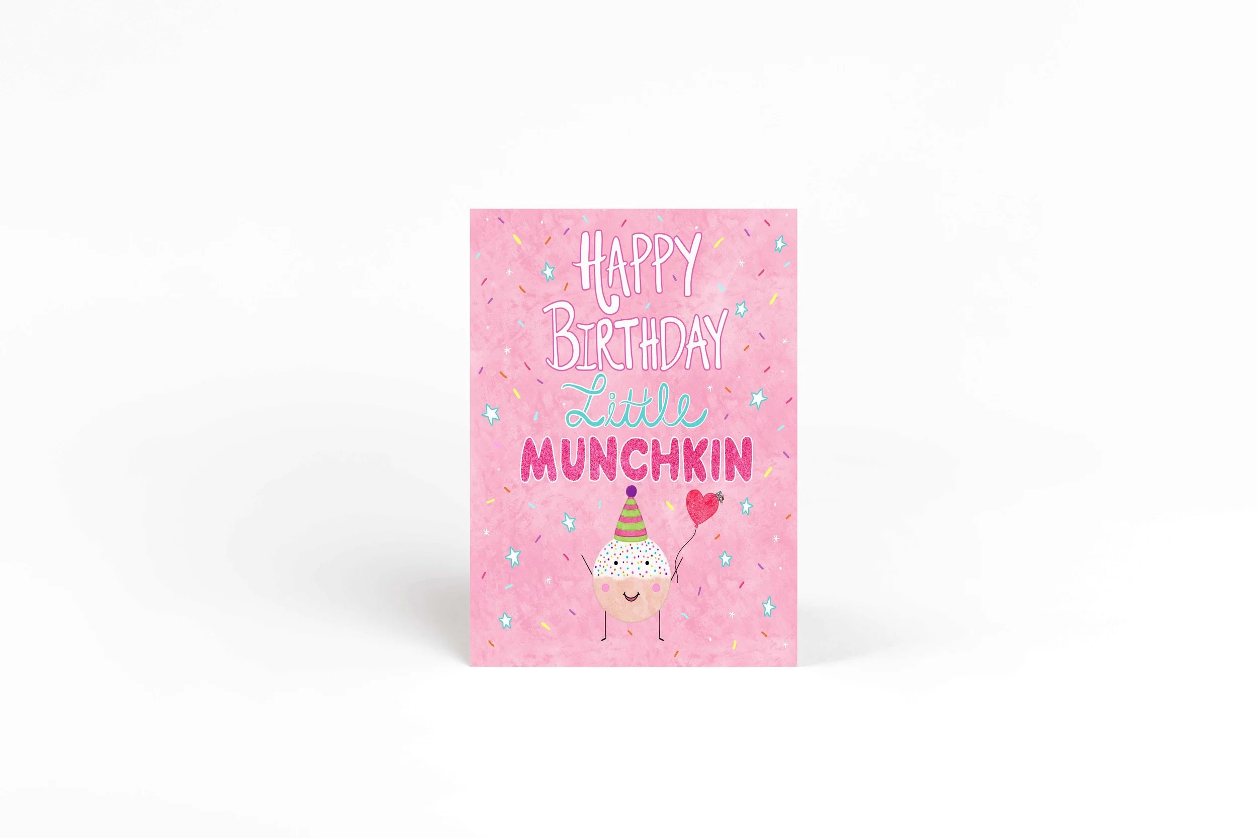 donut birthday card for girl