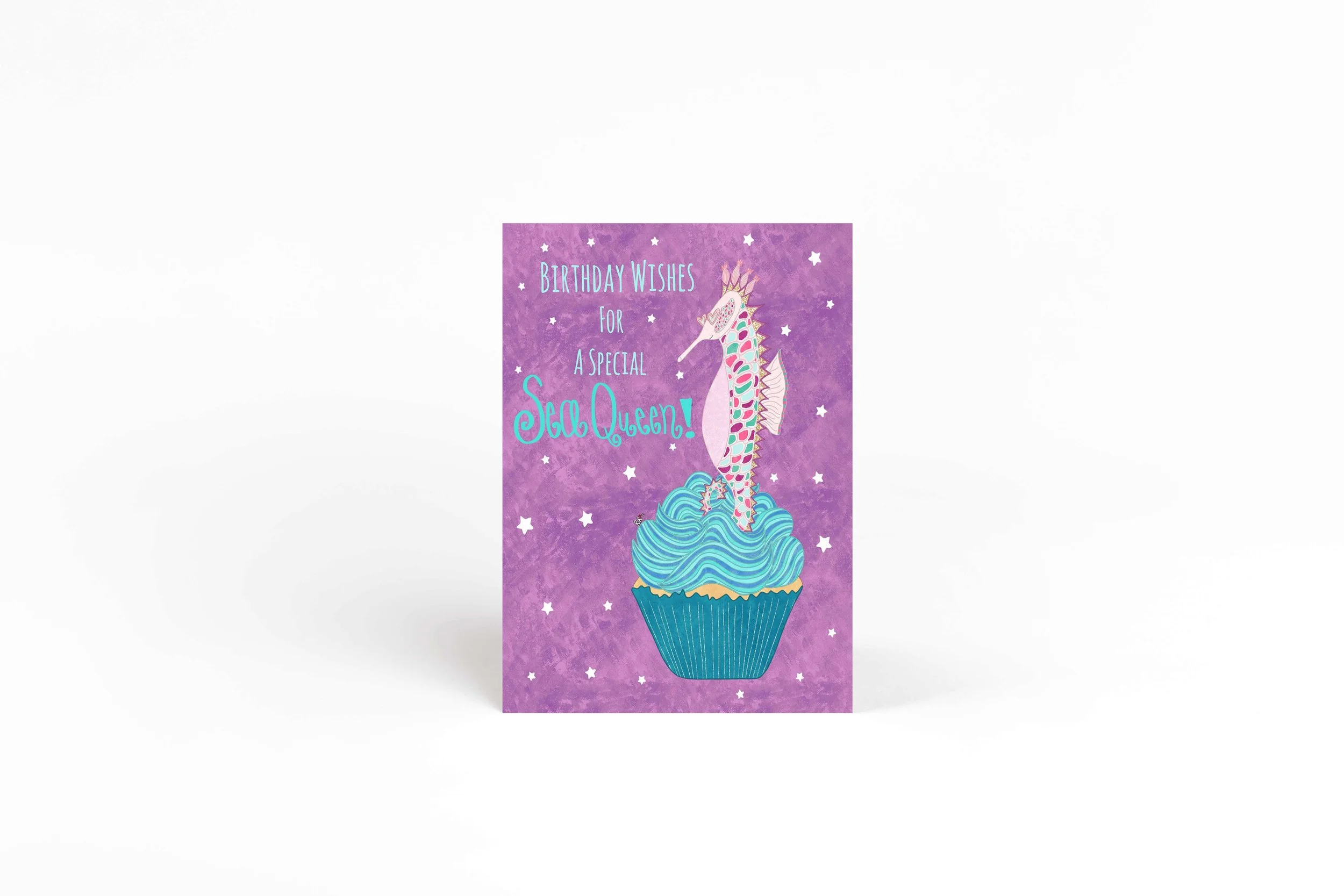 ocean girl birthday card