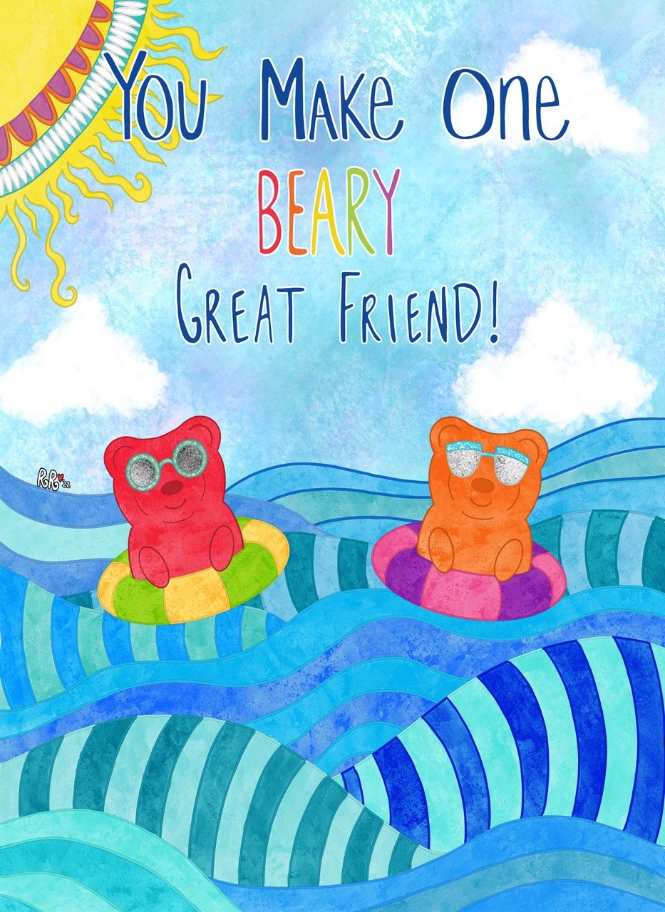 Ocean friendship card