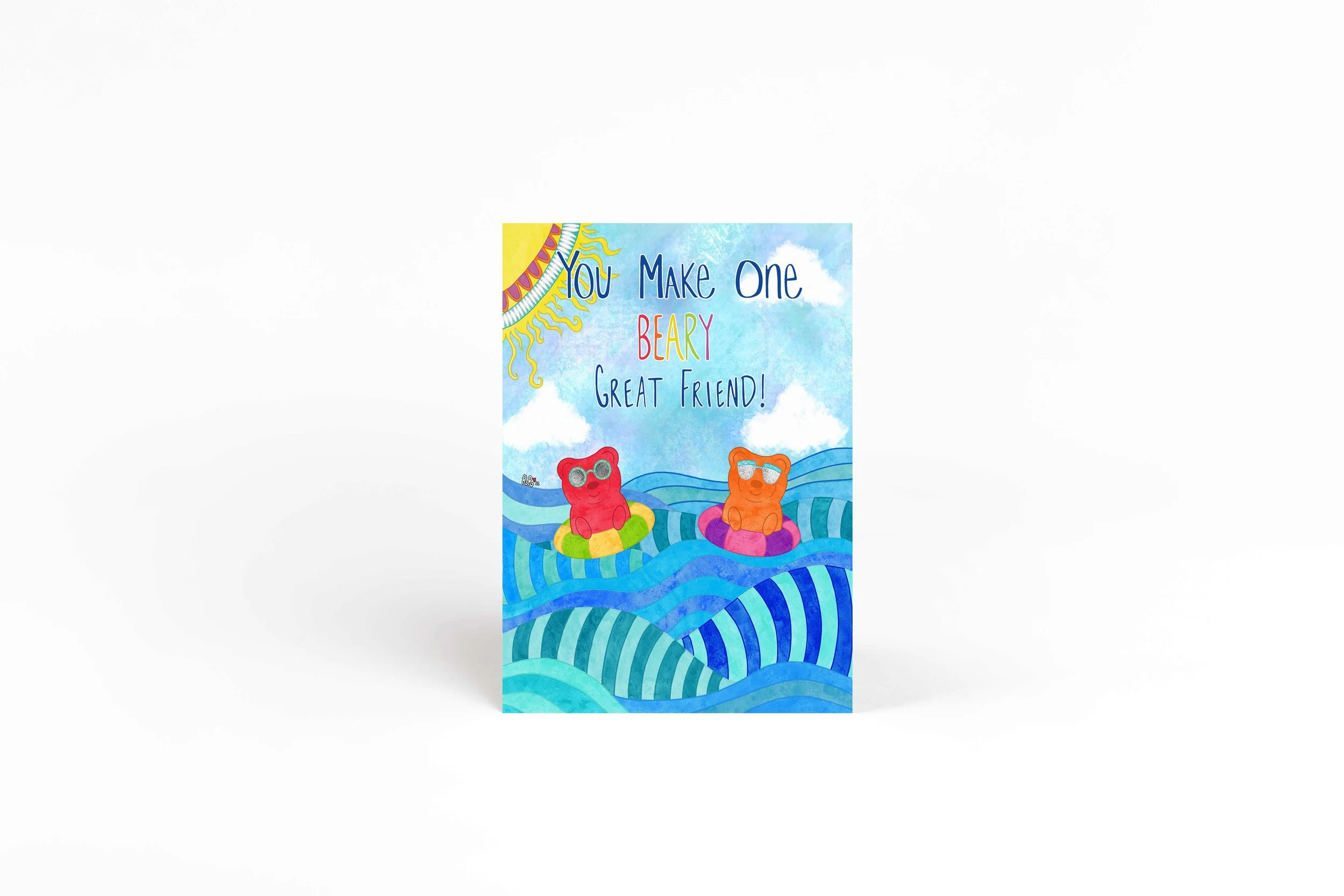 Bear Friendship Card cute