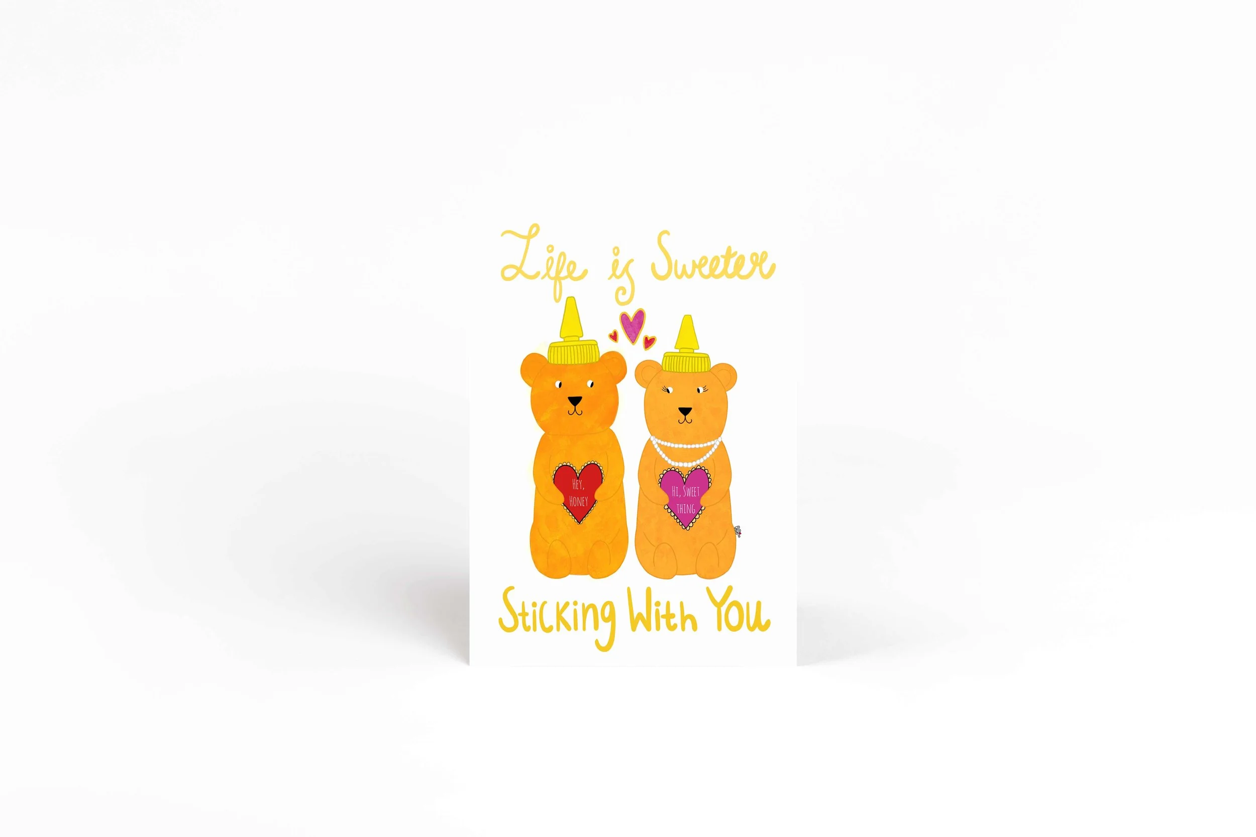 honey bear love card