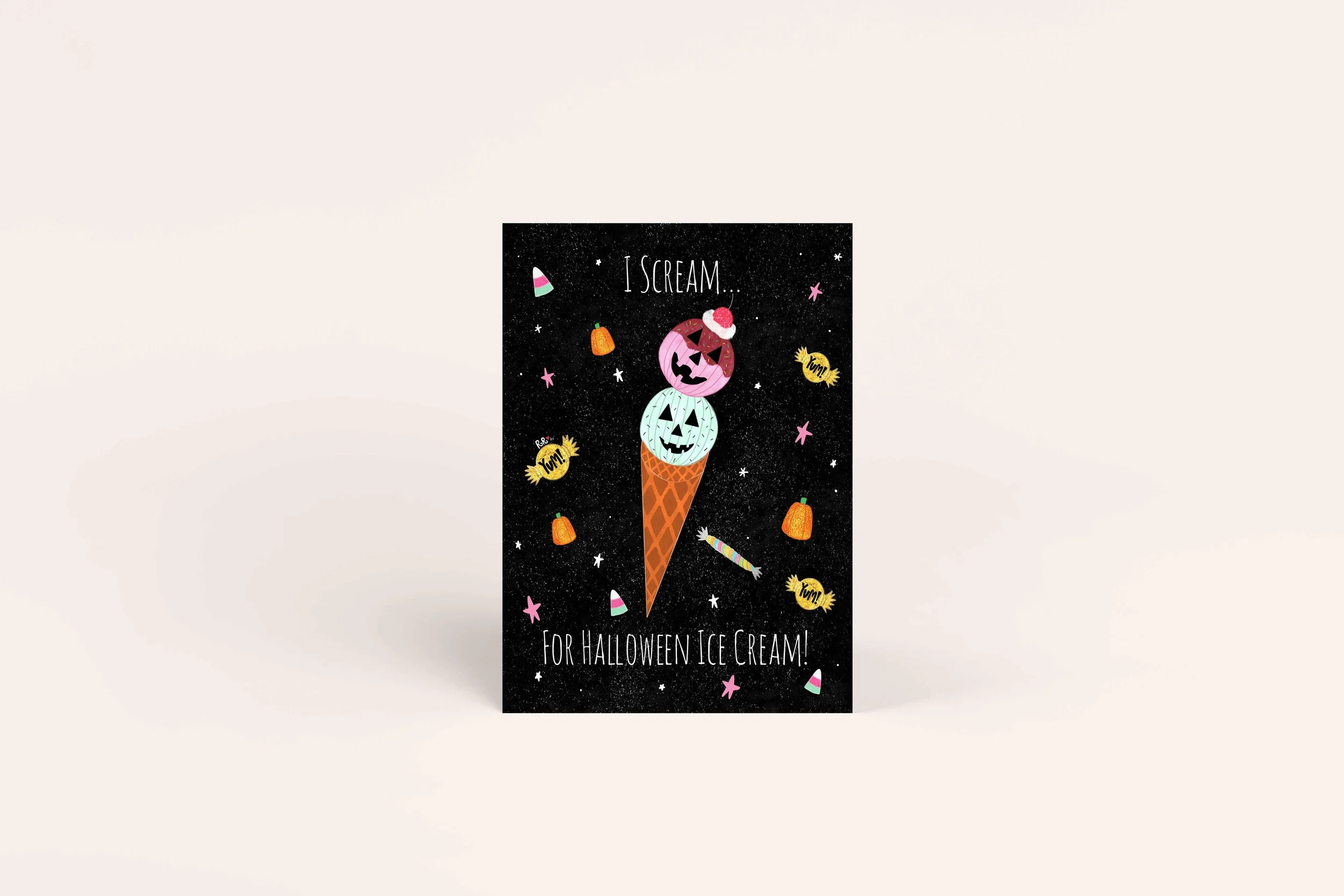 halloween cards for kids, candy halloween greeting cards