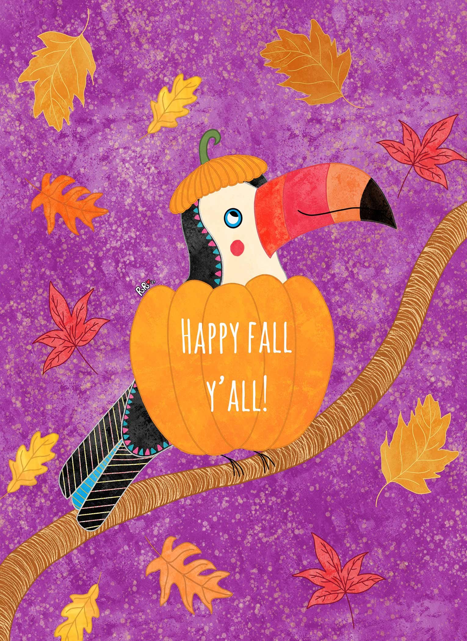 fall pumpkin greeting cards
