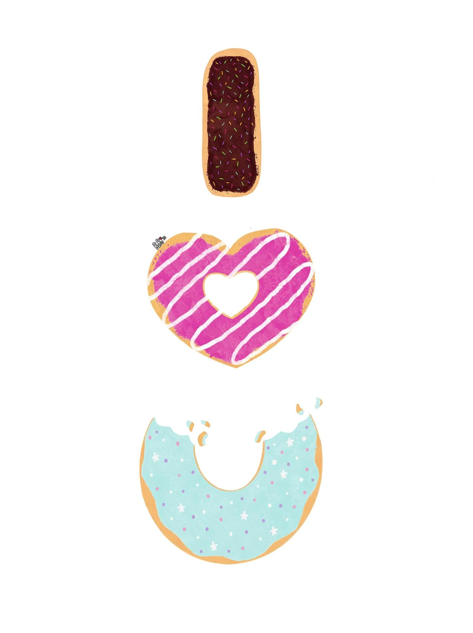 donut love greeting card