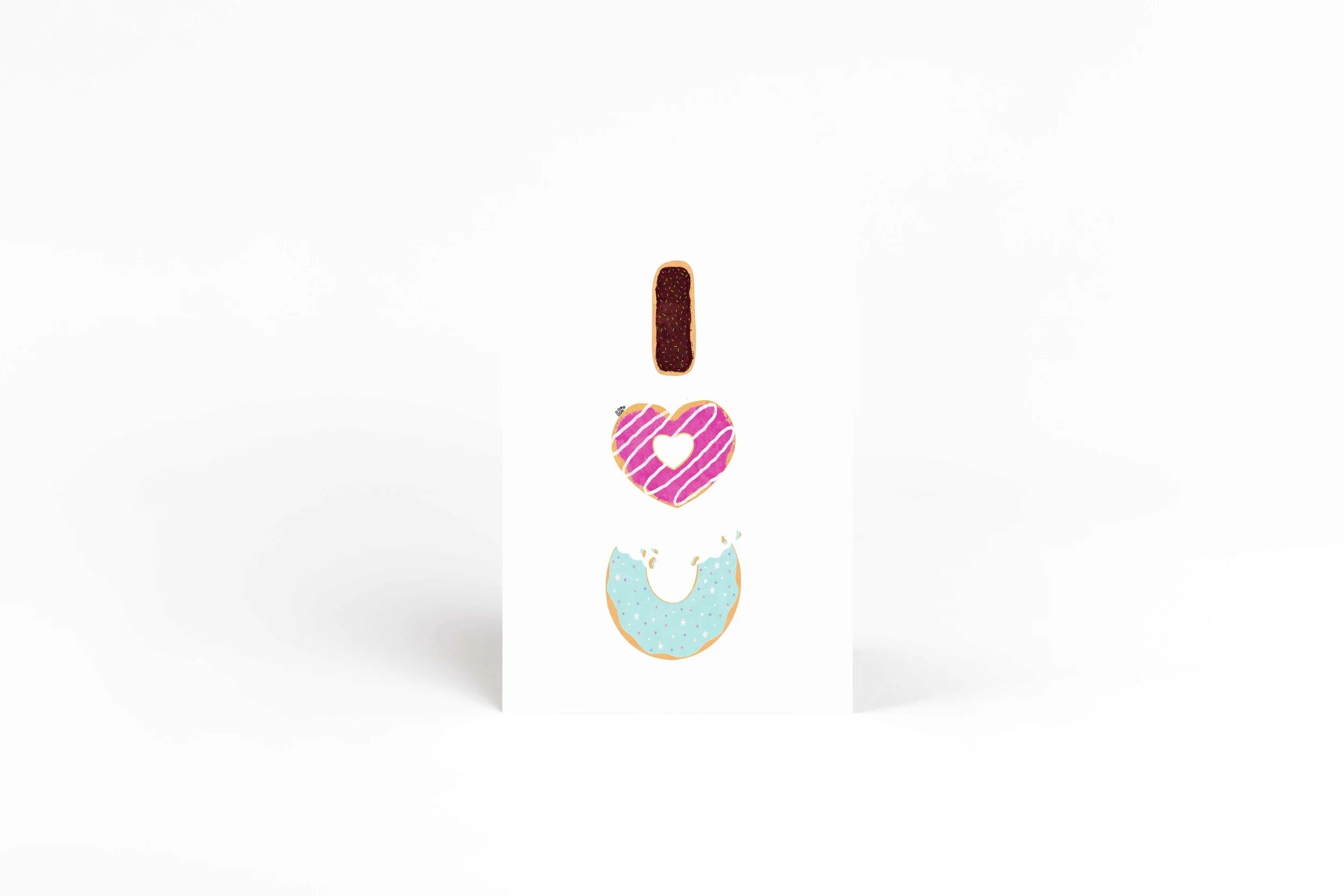 donut pun greeting card