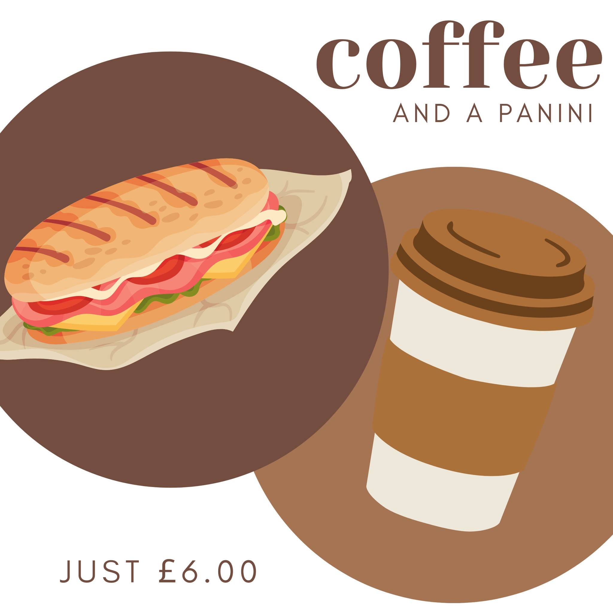 Wow, what a deal!😍 For just &pound;6.00, you can enjoy a delicious coffee☕️ and a tasty panini🥪. And why not add a bag of crisps for just &pound;1 more?🙌 

#CoffeeLovers #PaniniHeaven #LunchDeal #bristol #perfectocoffee #gloucesterroad