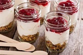 Breakfast Parfait w/ Strawberry Chia Jam