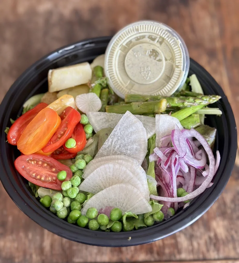 Baby Greens Salad with Hemp Seed Caesar