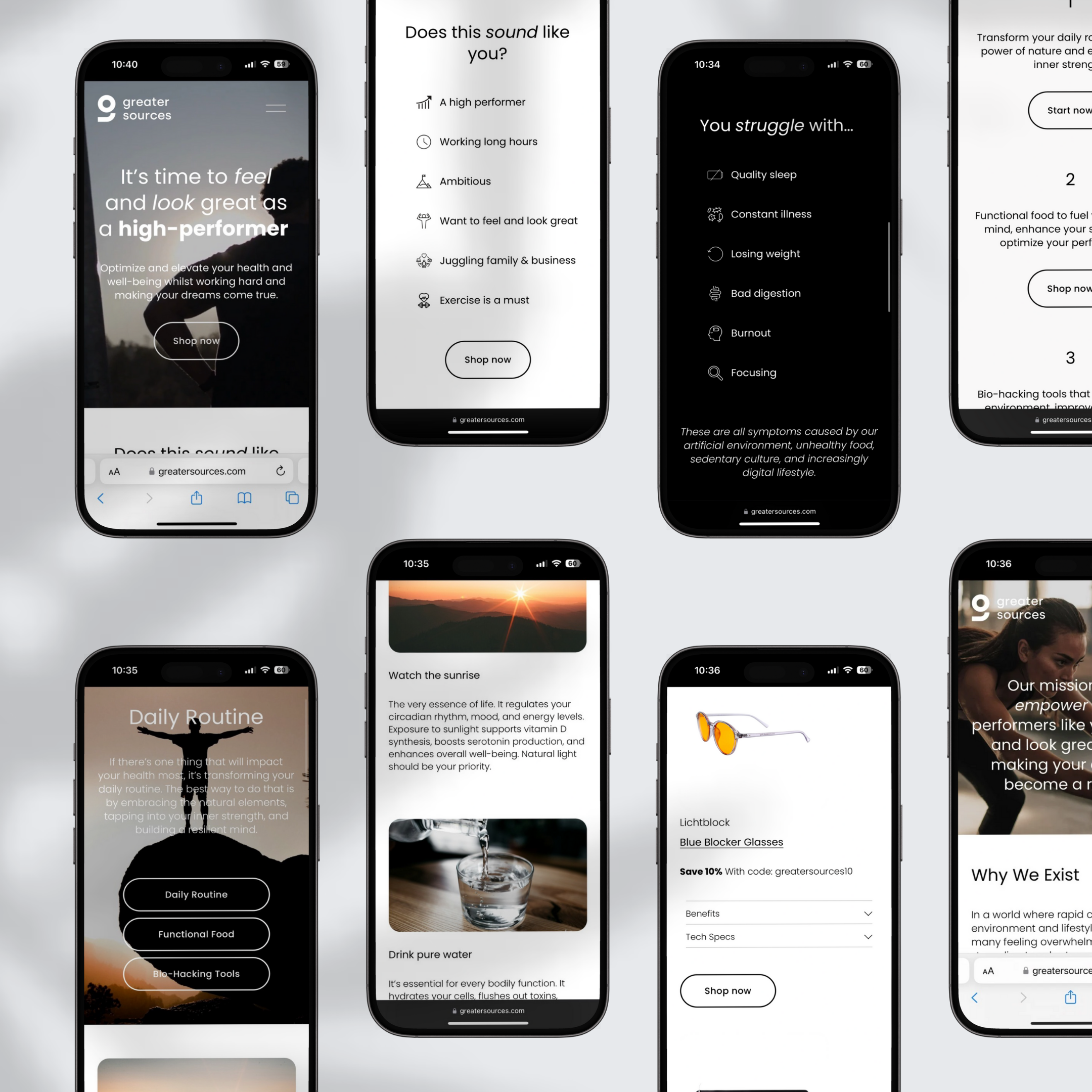 greater sources mobile website design