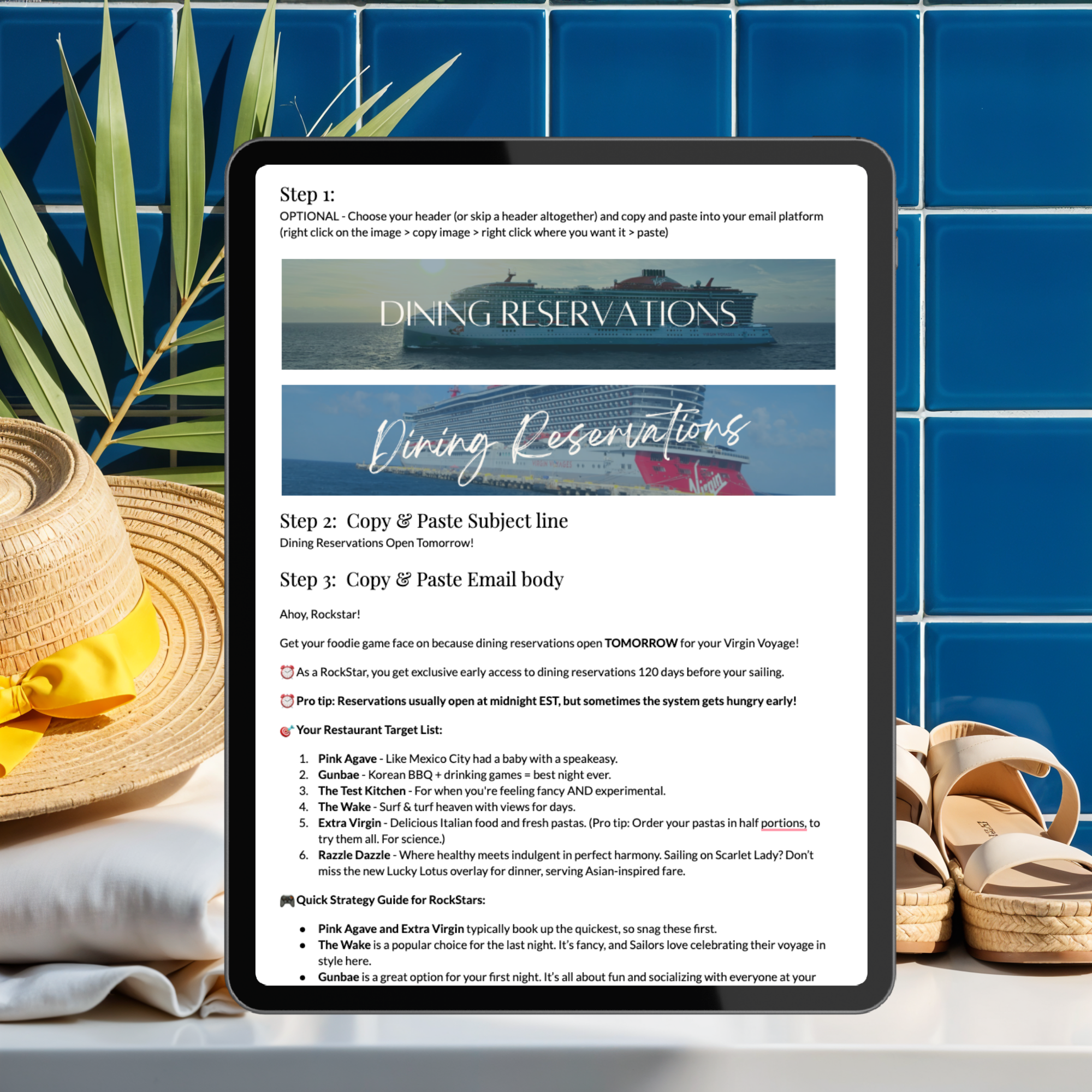 Virgin Voyages Workflow for Anywhere