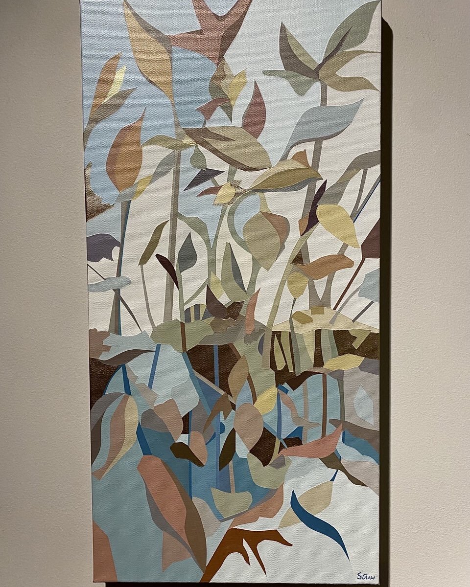 Beneath the Reeds (12&rdquo;x24&rdquo; acrylic painting) New work, just completed #acrylicpainting#contemporaryartist#contemporaryart#abstraction#naplesbotanicalgardens#botanicalart#srqlife#srqmagazine#architecturaldigest#graphicdesigner#illustrator#