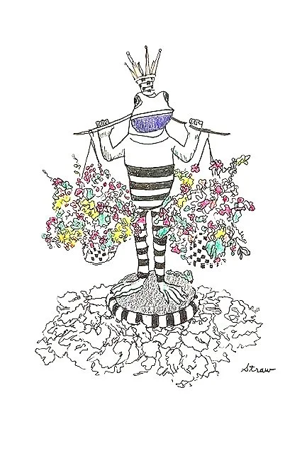 The Garden Helper (6"x4") micron pen