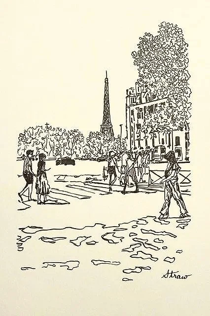 Ave St George  (6"x4" ) micron pen