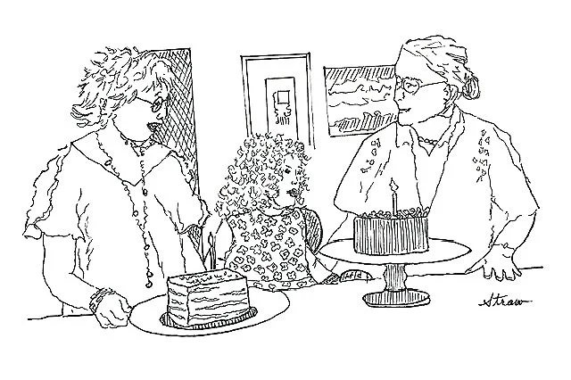 Two Nana's (4"x6") micron pen