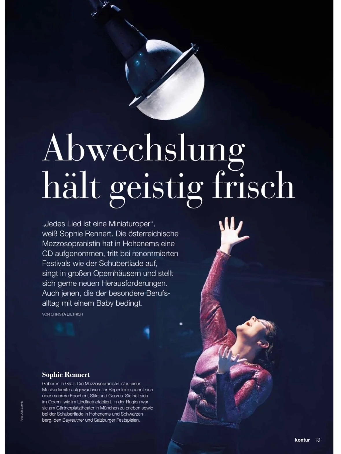 Feature in light of the upcoming ✨IRRLICHTER✨ CD release on 24 April! Danke @konturmagazin f&uuml;r das sch&ouml;ne Portrait! 😍 (link in bio!)

#Irrlichter with @josephmittelstadt @bisrecordsofficial features songs by Franz Schubert and was recorded